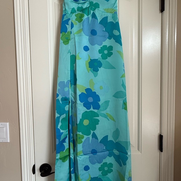 Show Me Your Mumu Mina Midi Dress Women’s Small Blue Piccadilly Floral - Picture 3 of 7
